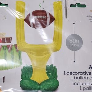 Football Goal Post Balloon Set - Yellow and Green